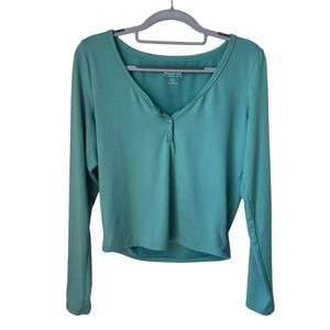 Hollister Teal Long Sleeved Top - Large